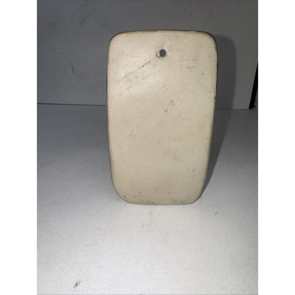 Vintage 70s Floral Counterpoint Japan Art Pottery Boho Wall Pocket Hanging Vase